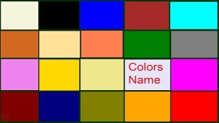 Colors Name Meaning amp Pictures  Colors Vocabulary  Necessary Vocabulary Tutorial [upl. by Chrotoem855]