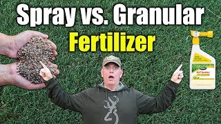 Spray vs Granular Fertilizer  Which is Better on Lawns [upl. by Egerton]