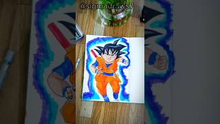 Quick sketch of kid Goku💯  Dragon Ball Diama 🔥 shorts goku [upl. by Lerrad]