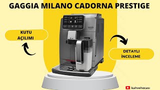 Gaggia Milano Cadorna otomatik kahve makinesi detaylı inceleme videosu [upl. by Kimber]