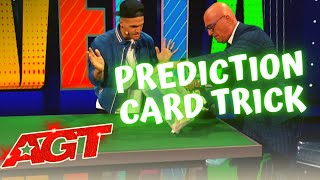 Dustin Tavella AGT 2021 Prediction card trick [upl. by Dylana]