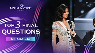 72nd MISS UNIVERSE  Nicaraguas Final Question  Miss Universe [upl. by Derman460]