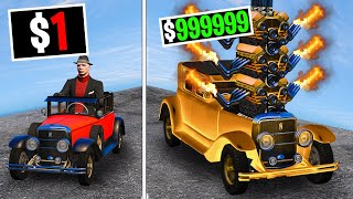 Upgrading 1 to 10000000 Mafia Cars on GTA 5 RP [upl. by Atinek]