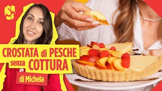 Crostata senza cottura con pesche  CinC [upl. by Masry]