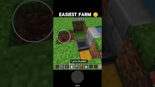 COBBLESTONE FARM shorts minecraft youtubeshorts [upl. by Orman753]