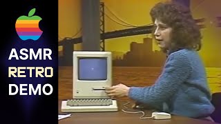 Unintentional ASMR 💾 Relaxing Retro Macintosh Demonstration 1984 [upl. by Atiana]