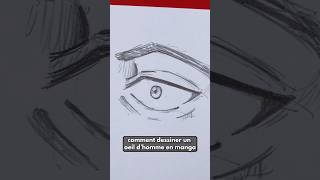 Comment dessiner un œil d’homme en manga manga dessin eyedrawing [upl. by Isak98]