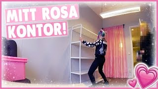 INREDNINGSVLOGG ❤ Mitt Rosa Kontor [upl. by Frederich]