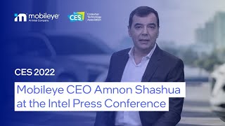 Mobileye CEO Amnon Shashua at the One Intel CES News Conference [upl. by Kara-Lynn]