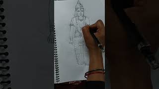 Shri Ramji full sketch stepstep  श्री राम जी का स्केच बनाने सिंपल तरीका rpp art and painting [upl. by Eelyab]