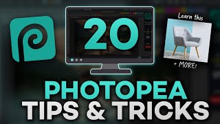 20 Photopea Tips and Tricks For BEGINNERS 2021  PhotoPea Guide [upl. by Ala]