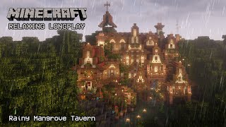 Minecraft Relaxing Longplay  Rainy Mangrove Swamp  Cozy Cottage House No Commentary 120 [upl. by Idolem]