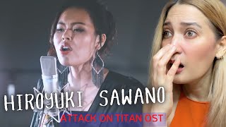 First time reaction to Hiroyuki Sawano  Attack on Titan OST [upl. by Nohtahoj]