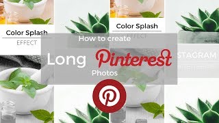 Pinterest How to create Tall Pins  Long Photos [upl. by Tasiana759]