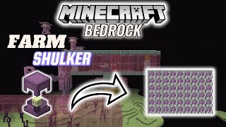 Hướng Dẫn Xây Máy Farm Shulker Đơn Giản Minecraft Bedrock 121 [upl. by Yajnas]