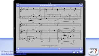 VSM App Ver 42  Score View  Virtual Sheet Music Viewer Application for iPad iPhone [upl. by Noit]