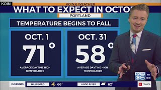 Cooler October temps expected around Portland [upl. by Asiuqram352]