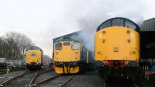 Class 55 and Class 37 start up [upl. by Sawyor]