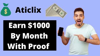 aticlix review in hindi  watching ads and earn money  aticlix payment proof  Aticlixnet [upl. by Noirda]