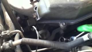 1998 Toyota Corolla serpentine belt removal [upl. by Aenert223]