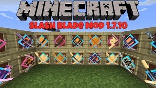 Minecraft Slash Blade Mod 1710 [upl. by Skip825]