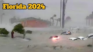 Incredible Footage of Hurricane Helene Devastation in Florida 2024 [upl. by Eitsyrc]