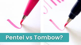 What you should know about Pentel vs Tombow Fudenosuke brush pens [upl. by Tadashi]