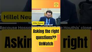 Hillel Neuer  the UNWATCH asking the right questions politics india israel usa world shorts [upl. by Harbird619]