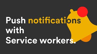 Push Notifications with Service worker [upl. by Hannaj]