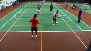 CampbellAshworth vs GabrielsenRuiz  2015 Western Oregon Pickleball Classic Top View [upl. by Merideth]