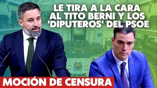 💥 Abascal arranca fuerte la moción de censura tirando a Sánchez al Tito Berni y los ‘diputeros’ 💥 [upl. by Nogam]