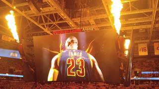 Cavs vs Hawks 2016 playoffs game one Cavs intro [upl. by Ynor803]