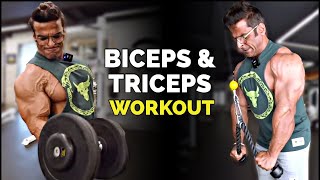 Biceps and Triceps Workout For Massive Pump  Get Bigger Arms  Yatinder Singh [upl. by Hedwiga]