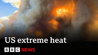 New Mexico wildfires burn out of control as US battles under heat alerts  BBC News [upl. by Yrroc]