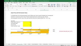 Professor Paul AhnCorporate FinanceValuing StockNon Constant Growth Model with Permanent Value [upl. by Cailly]