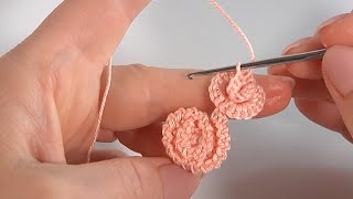 3D Beautiful❤️Crochet🌺LaceFull Tutorial elenarugal [upl. by Jemina]