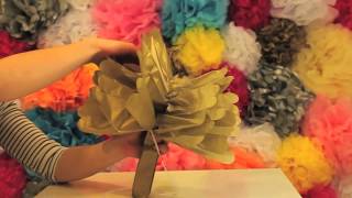 How to Make a tissue Pom Pom  Talking Tables [upl. by Niamart]