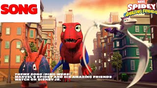 Marvels Spidey and his Amazing Friends Dino Webs Theme Song 🎶🦖🕸️ [upl. by Malinde153]