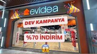 EVİDEA MAĞAZA TURU❗️70 İNDİRİM❗️DEV KAMPANYA❗️ÇOK UYGUN ÜRÜNLER❗️ÇEYİZ ALIŞVERİŞİ [upl. by Caddaric554]