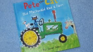 Pete The Cat  Old Macdonald Had A Farm Childrens Read Aloud Story Book For Kids By James Dean [upl. by Ayisan]