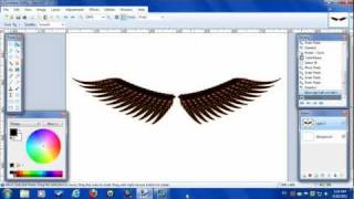 PaintNET Tutorail How to make wings [upl. by Anitnerolf]