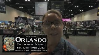 Villain Arts Tattoo Convention in Orlando FL  WalkThrough with Laura [upl. by Ylicis]