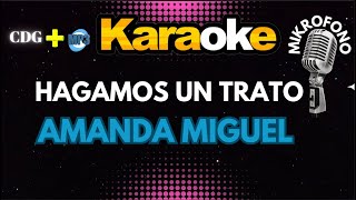 HAGAMOS UN TRATO  AMANDA MIGUEL   KARAOKE  Mikrofono🔉🔊🎵🎶🎷🎺🎸🎹🎙🎙🎙 [upl. by Odel670]