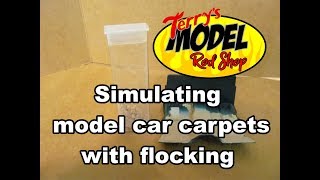 Model car simluated carpet with flocking [upl. by Chretien]