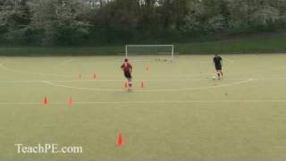 Soccer Drills  Dribbling  Through the cones [upl. by Sonja]