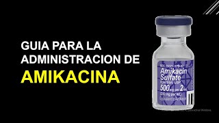 Como administrar AMIKACINA IV 💉 ►► PAUTAS IMPORTANTES ☑️ [upl. by Anagnos]