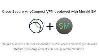 Cisco Meraki Systems Manager MDM Remote Deployment of AnyConnect VPN [upl. by Simons515]