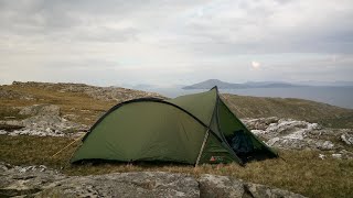 Vango Hydra 200  2 Nights Solo Wild Camping Mayo Ireland [upl. by Atsahc675]