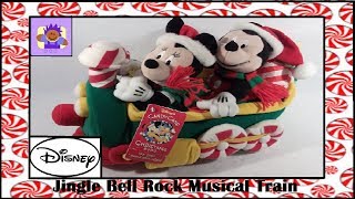 2000 Disney Christmas Mickey and Minnie Jingle Bell Rock Musical Train Plush [upl. by Anwadal227]