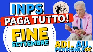 Pagamenti INPS fine settembre Assegno Unico ADI NASpI  Ecc [upl. by Seuqirdor]